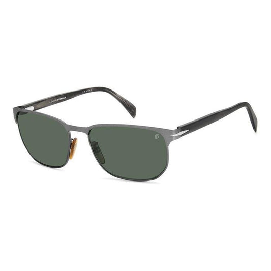 Lunettes de soleil en métal gris David Beckham