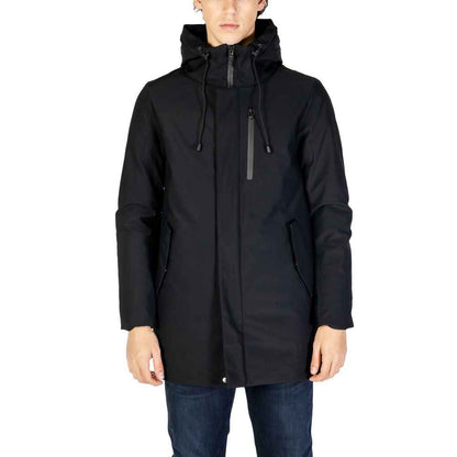 Hydra Clothing Black Nylon Jackets & Coat