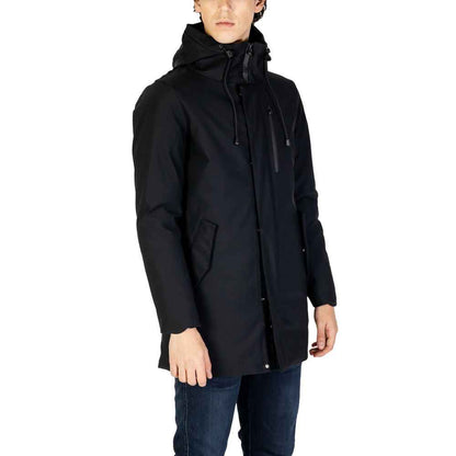 Hydra Clothing Black Nylon Jackets & Coat