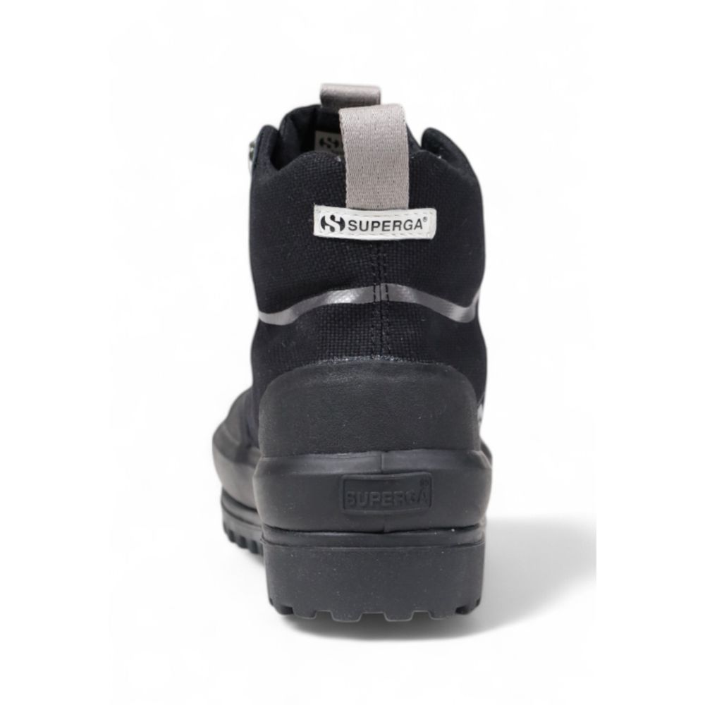 Superga Black Fabric Sneaker by Superga