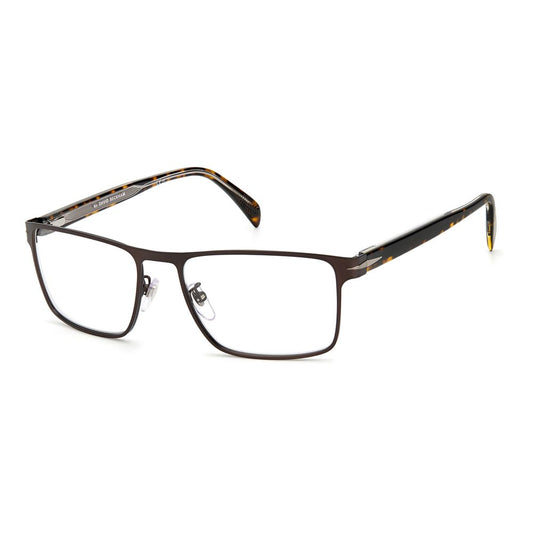 Montures en métal marron David Beckham
