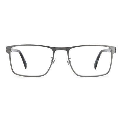 Montures en métal gris David Beckham