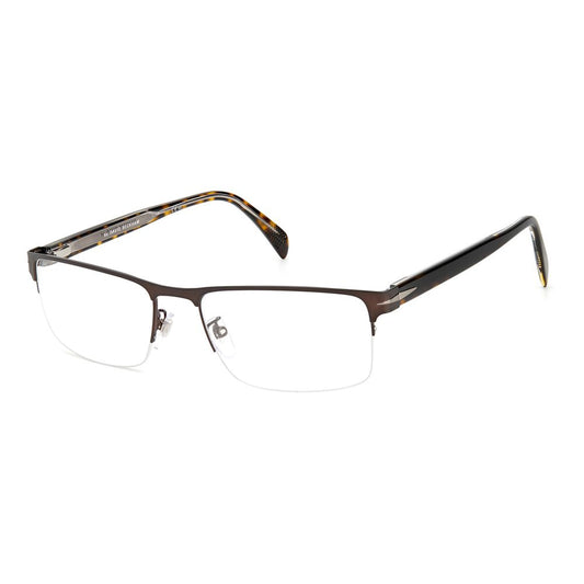 Montures en métal marron David Beckham