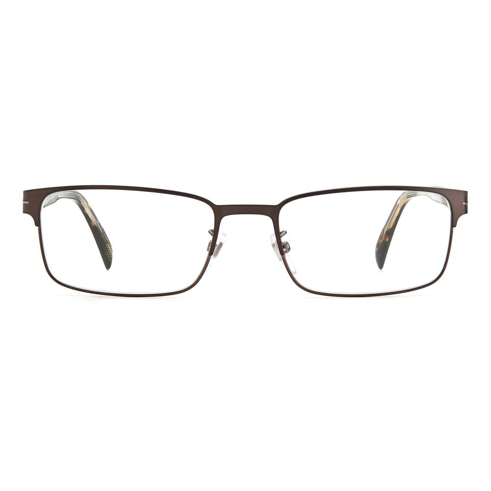Montures en métal marron David Beckham