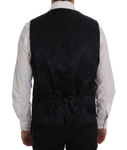 Dolce &amp; Gabbana Gray Wool Stretch Cardigan