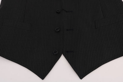 Dolce &amp; Gabbana Gray Wool Stretch Cardigan