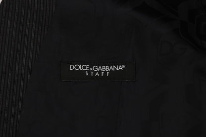 Dolce &amp; Gabbana Gray Wool Stretch Cardigan