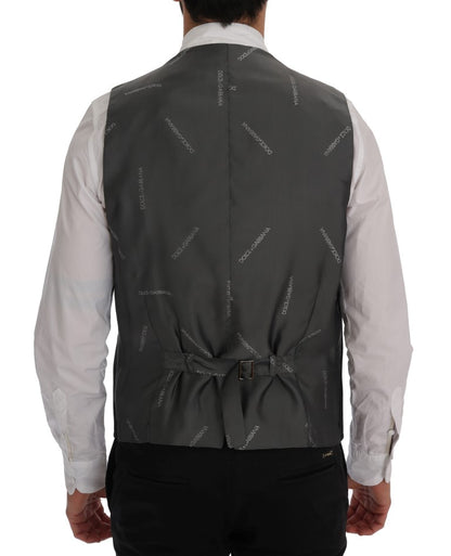Dolce &amp; Gabbana Élégant Gilet Cardigan Rayé