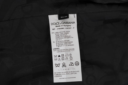 Dolce &amp; Gabbana Gray Wool Stretch Cardigan