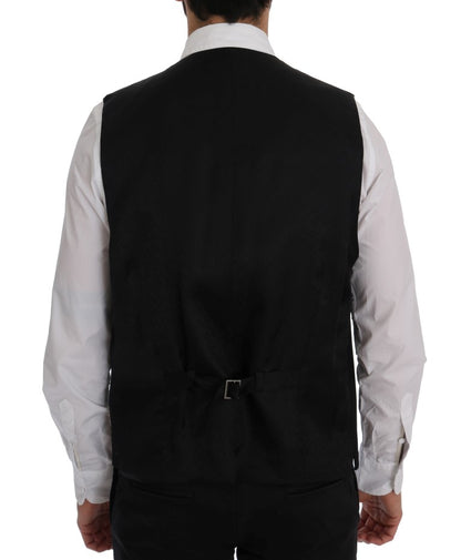 Dolce &amp; Gabbana élégant gilet en laine mélangée à rayures