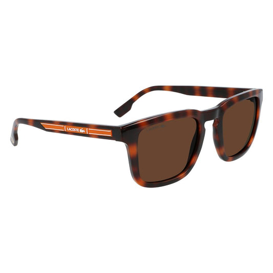 Lunettes de soleil Lacoste marron injectées