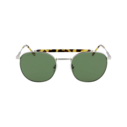 Lunettes de soleil Lacoste en métal argenté