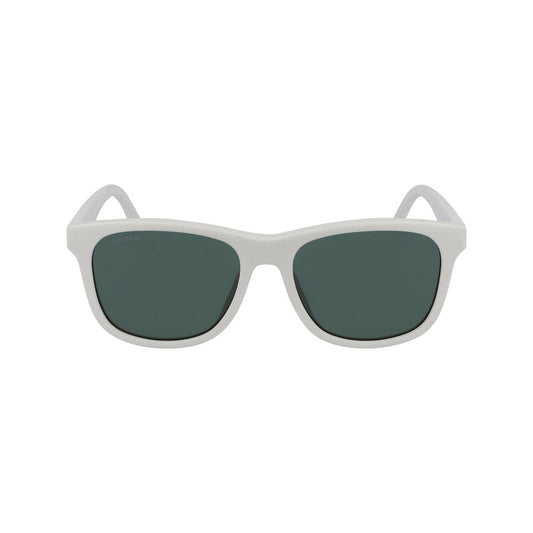 Lunettes de soleil injectées blanches Lacoste
