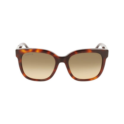 Lacoste Brown Acetate Sunglasses by Lacoste