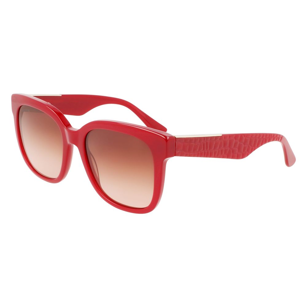 Lacoste Red Acetate Sunglasses by Lacoste