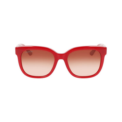 Lacoste Red Acetate Sunglasses by Lacoste