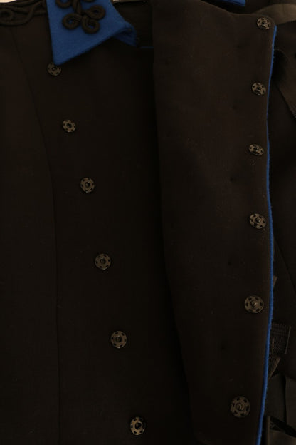 Veste trench courte noire et bleue chic Dolce &amp; Gabbana