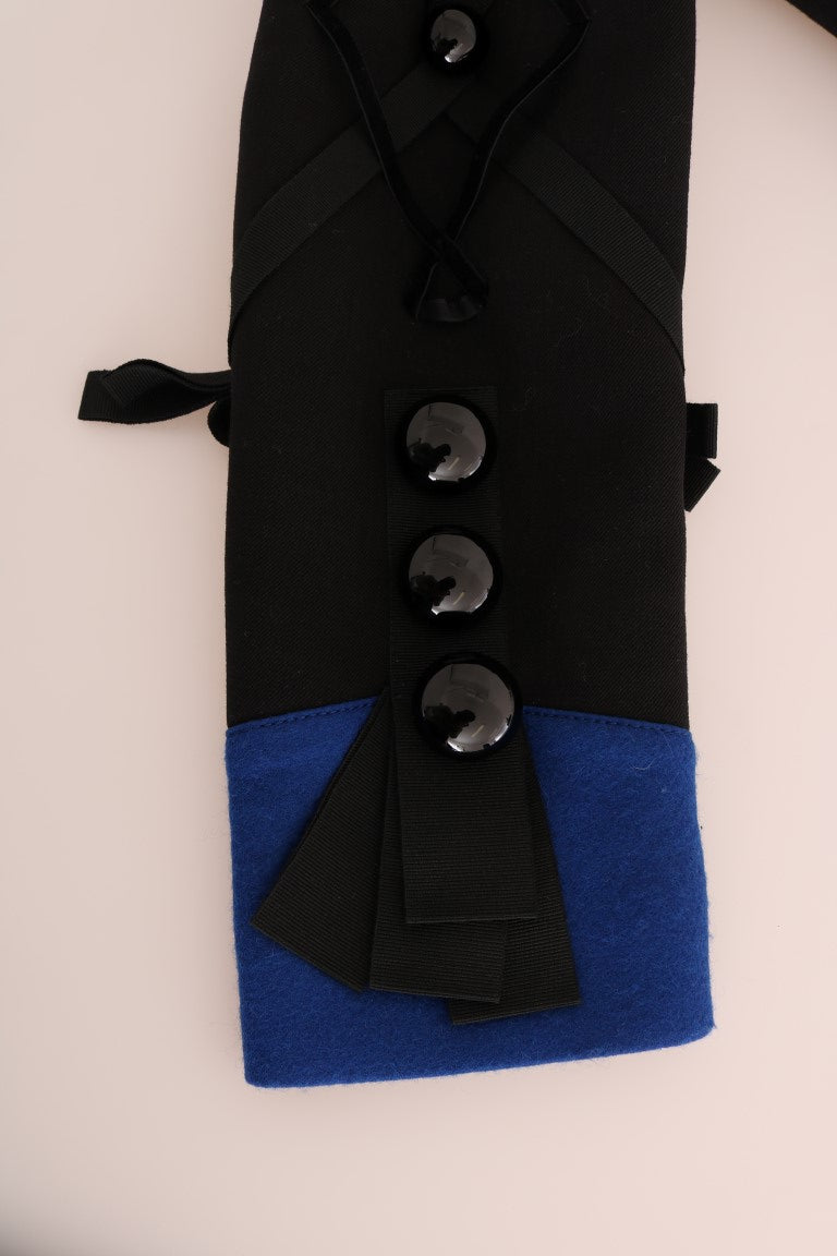 Veste trench courte noire et bleue chic Dolce &amp; Gabbana