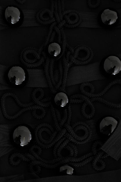 Veste trench courte noire et bleue chic Dolce &amp; Gabbana