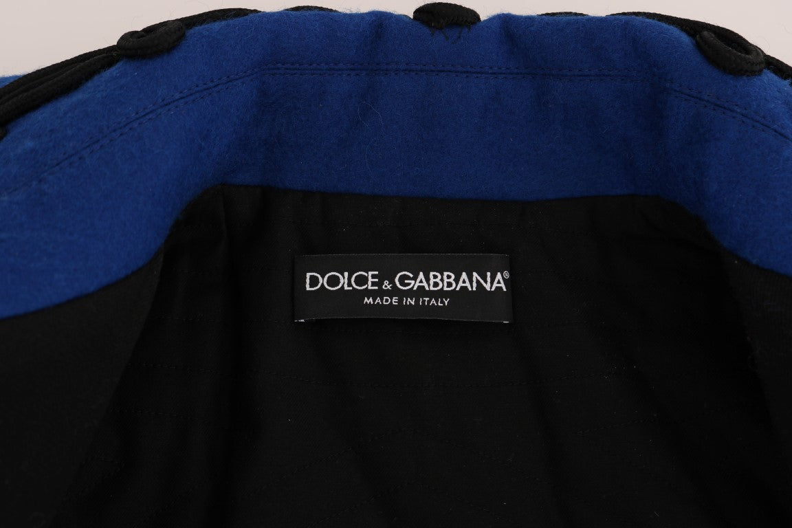 Veste trench courte noire et bleue chic Dolce &amp; Gabbana