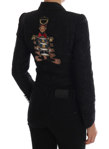 Veste blazer florale enchantée à cristaux Dolce &amp; Gabbana