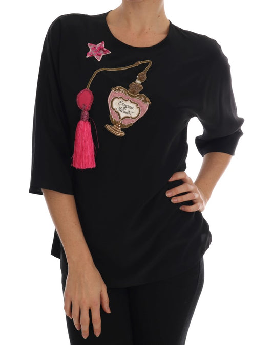 Chemisier en soie brodé Dolce &amp; Gabbana Fairy Tale