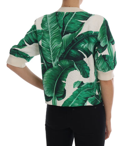 Dolce &amp; Gabbana Pineapple Banana Sequins Crewneck Sweater