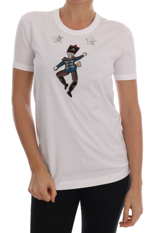 T-shirt en coton à paillettes Dolce &amp; Gabbana