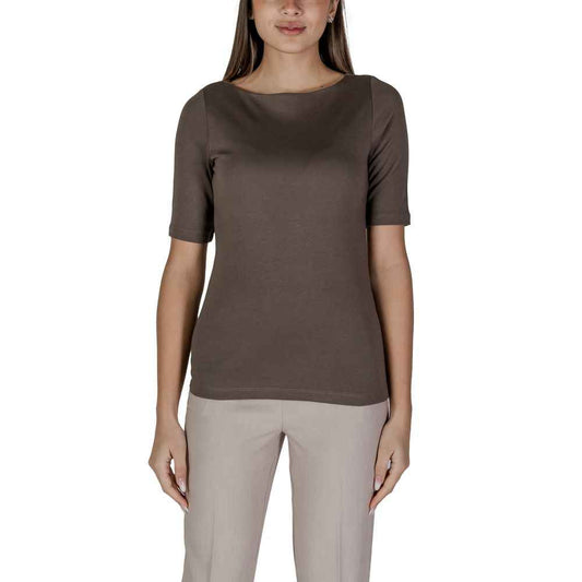 Street One Brown Cotton T-Shirt