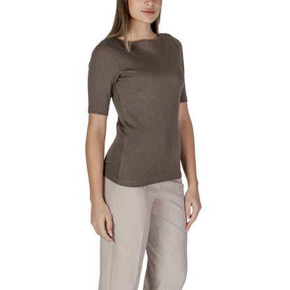 Street One Brown Cotton T-Shirt