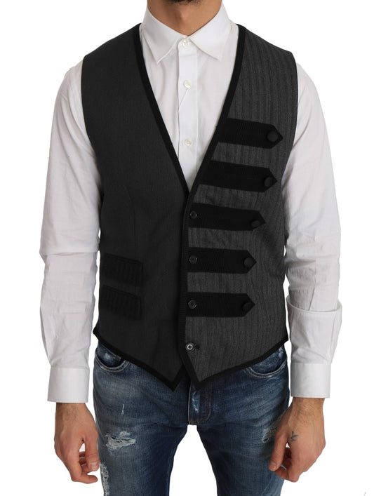Dolce &amp; Gabbana Cardigan formel élégant à motif Torrero gris