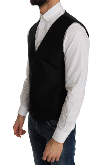 Dolce &amp; Gabbana Black Polka Dot Pattern Cardigan
