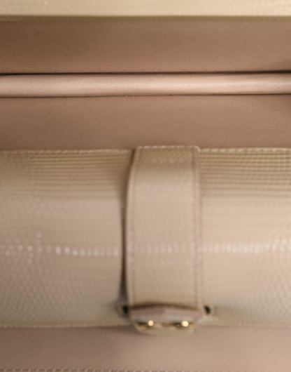 Sac à bandoulière Ingrid en cuir beige Dolce &amp; Gabbana