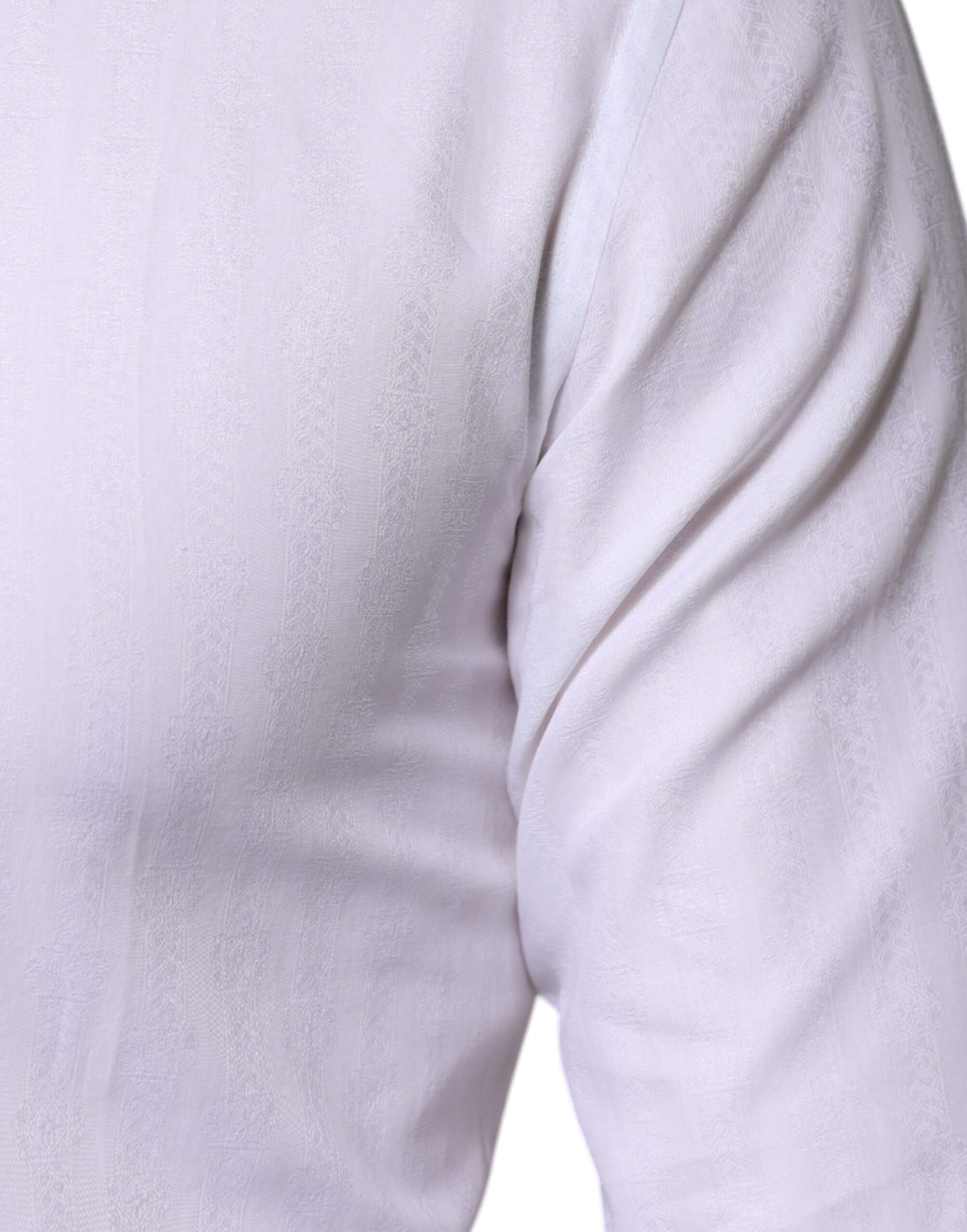 Dolce & Gabbana White Cotton Formal Men GOLD Dress Shirt by Dolce & Gabbana