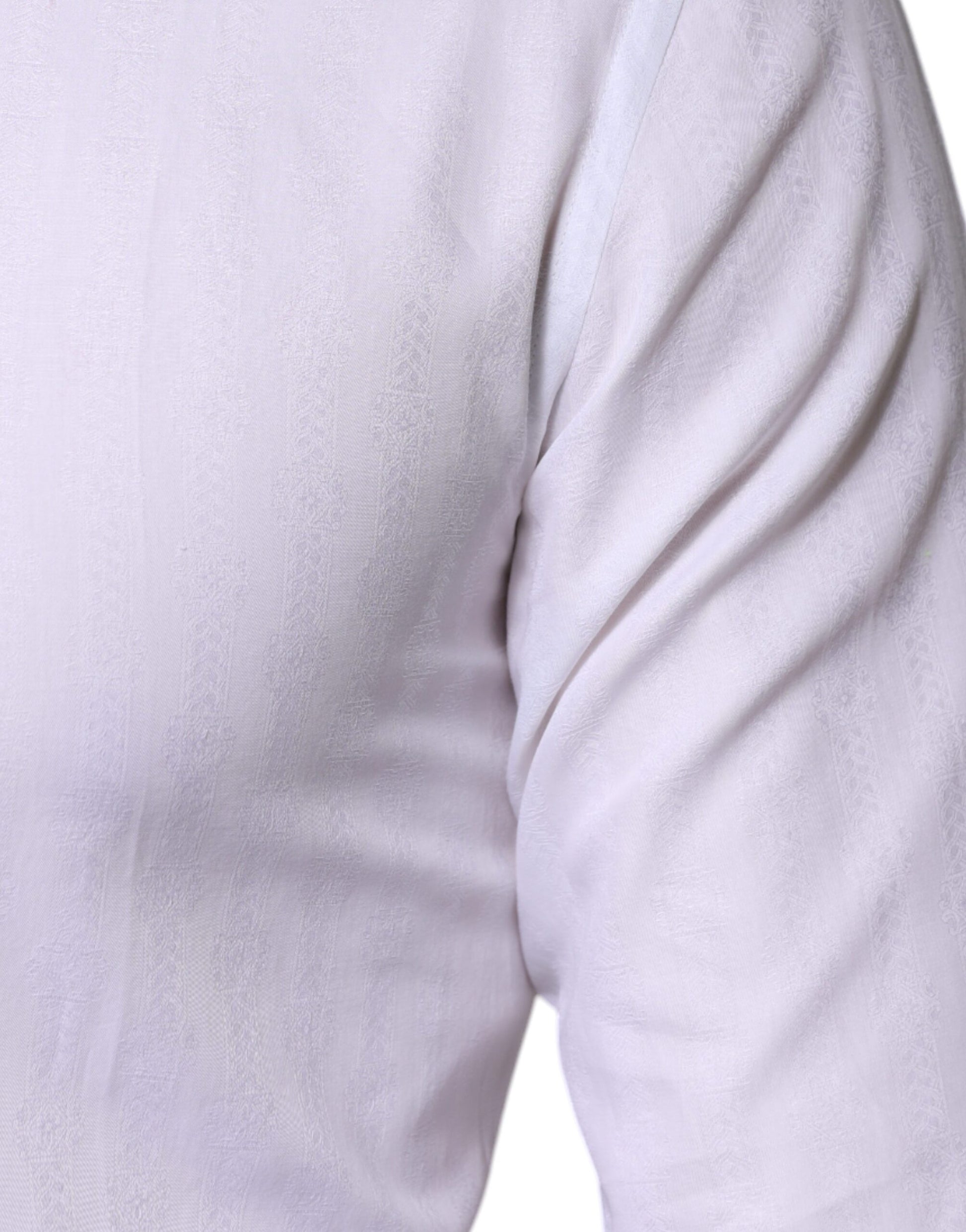 Dolce & Gabbana White Cotton Formal Men GOLD Dress Shirt by Dolce & Gabbana