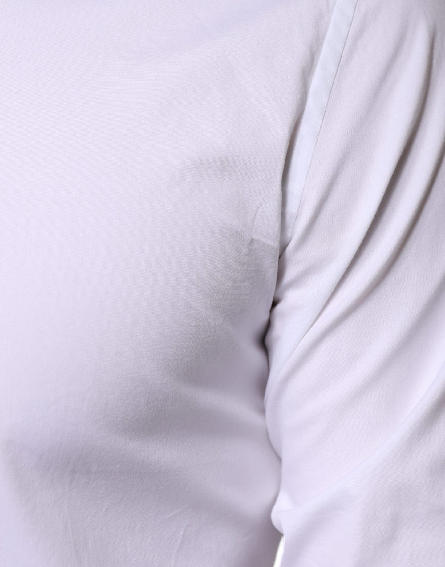 Dolce & Gabbana White Cotton Formal Men GOLD Dress Shirt by Dolce & Gabbana