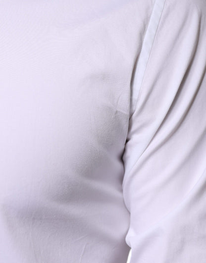 Dolce & Gabbana White Cotton Formal Men GOLD Dress Shirt by Dolce & Gabbana