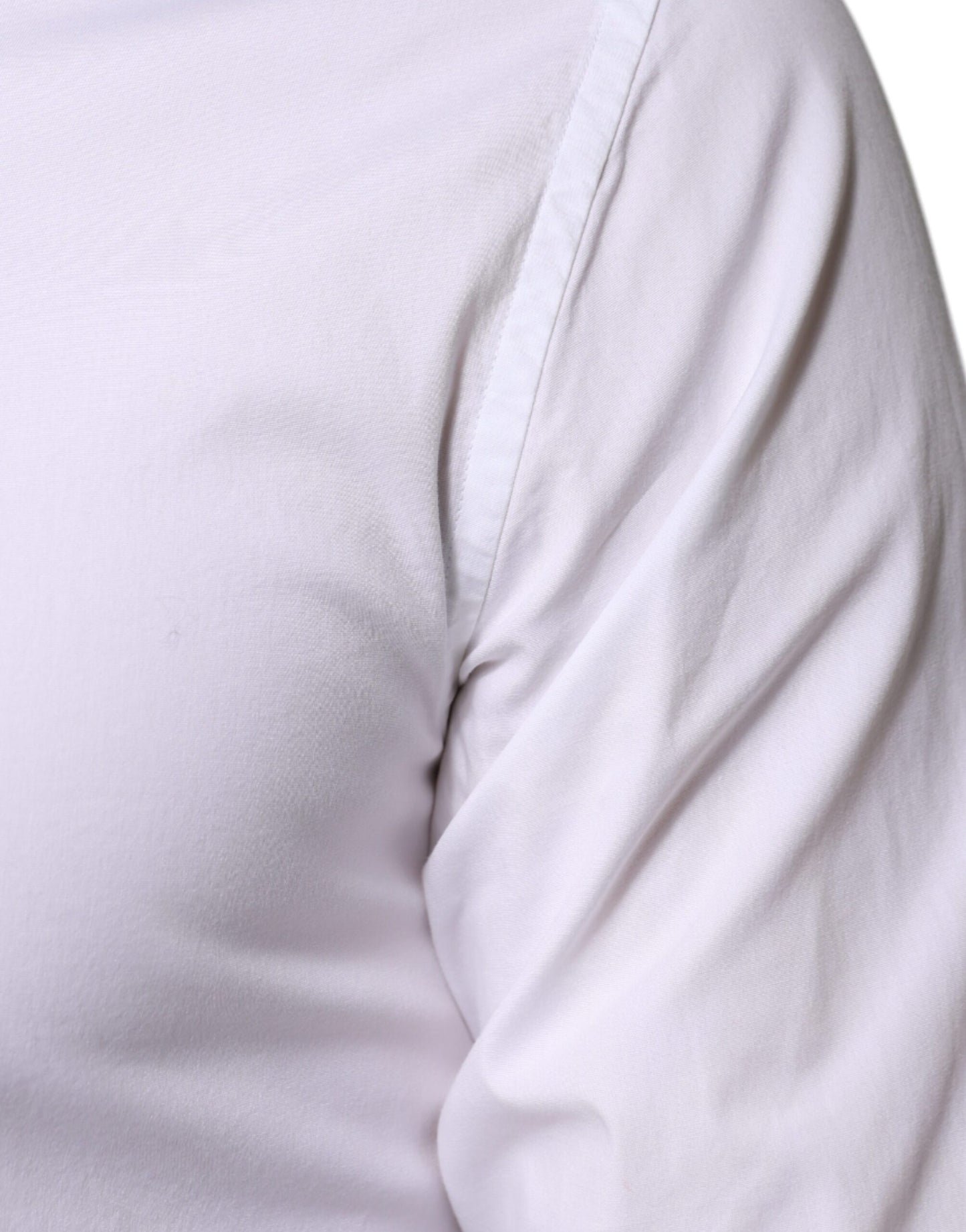 Dolce & Gabbana White Cotton Formal Men GOLD Dress Shirt by Dolce & Gabbana