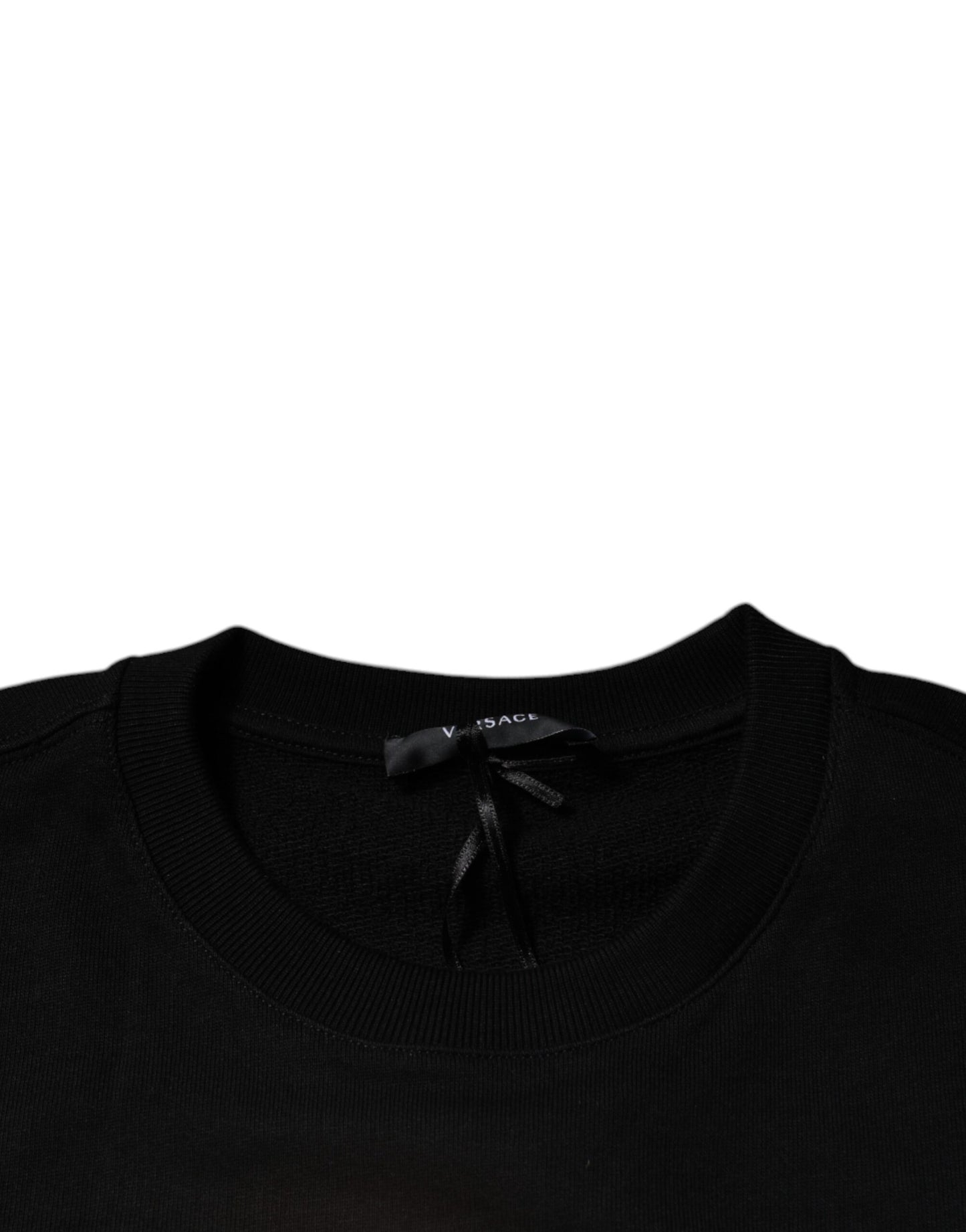 Sweat-shirt à col rond en polaire Medusa noir Versace pour homme