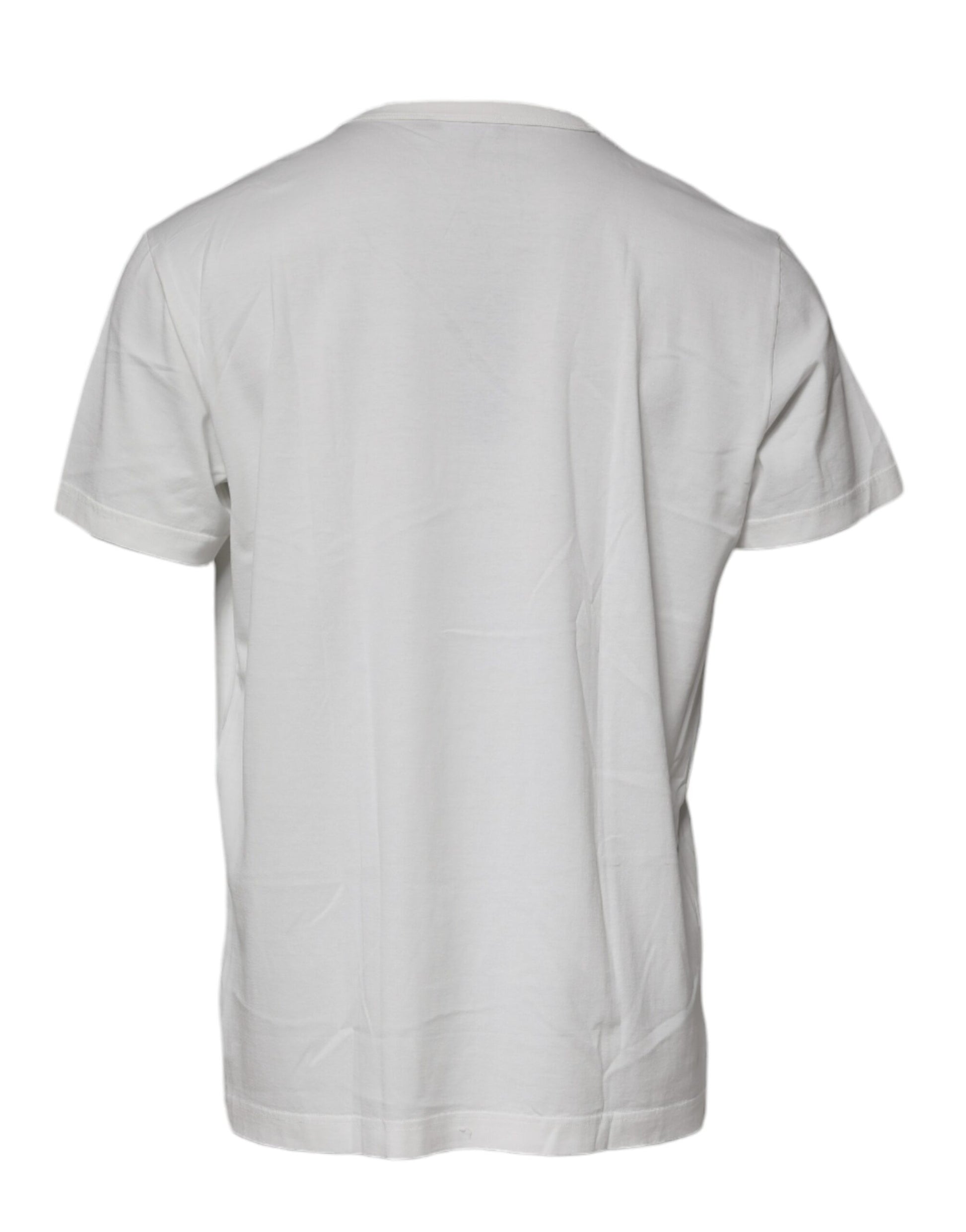 Dolce & Gabbana White Royals Heritage Cotton T-shirt by Dolce & Gabbana