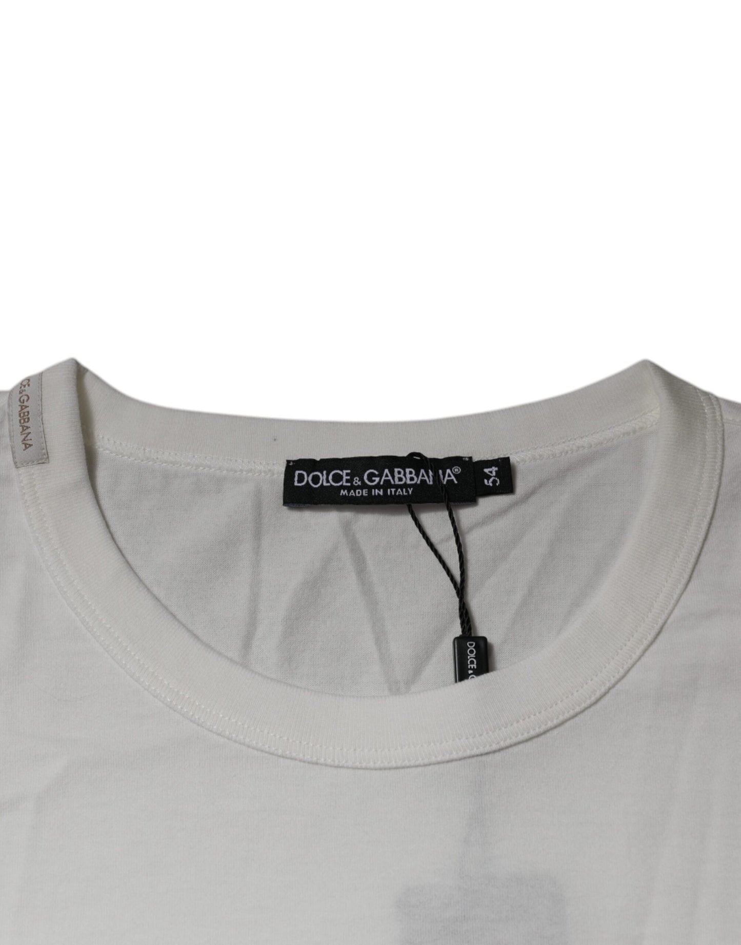 Dolce & Gabbana White Royals Heritage Cotton T-shirt by Dolce & Gabbana