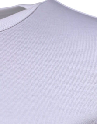 Dolce & Gabbana White Panda King Cotton Crew Neck T-shirt by Dolce & Gabbana