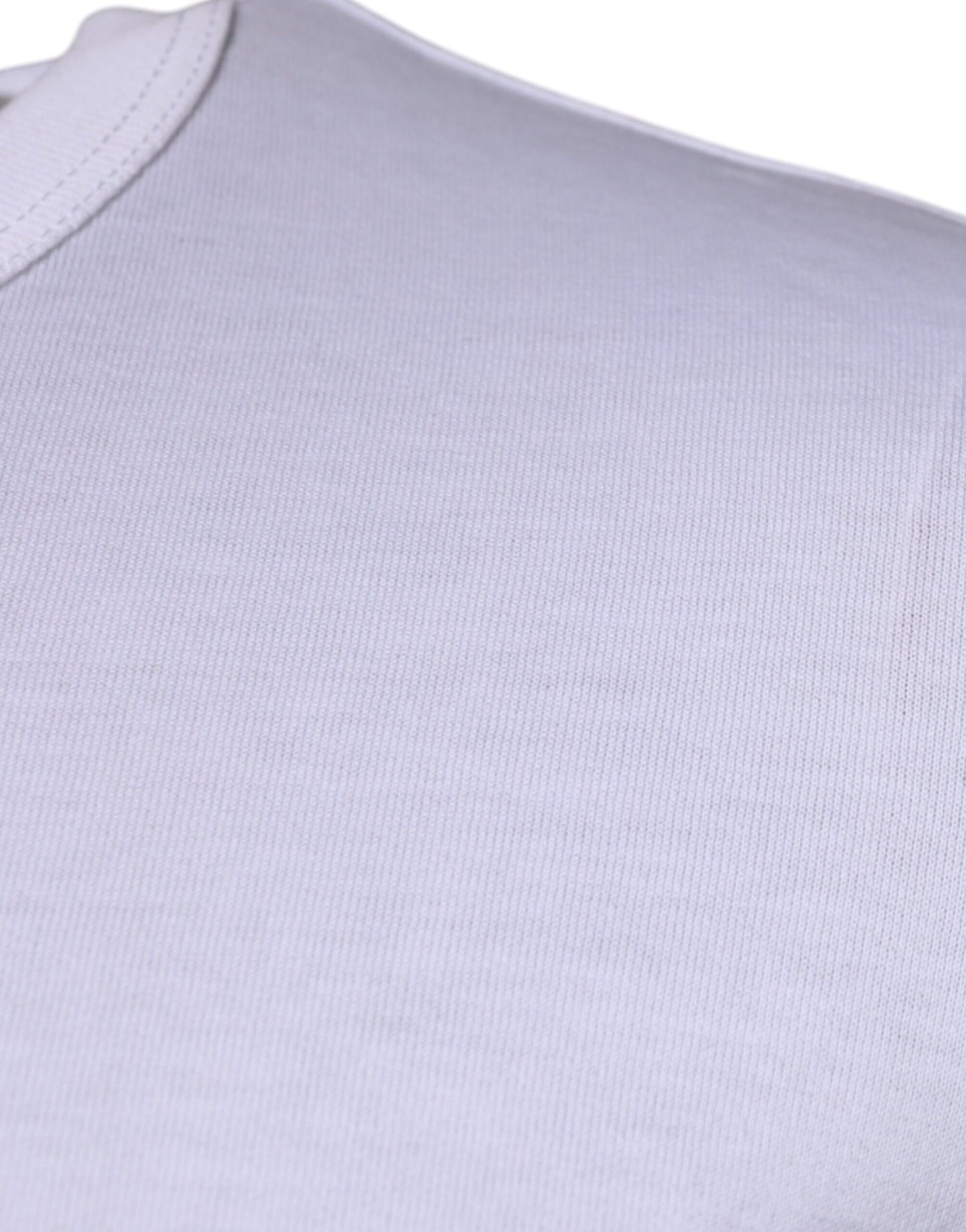 Dolce & Gabbana White Panda King Cotton Crew Neck T-shirt by Dolce & Gabbana