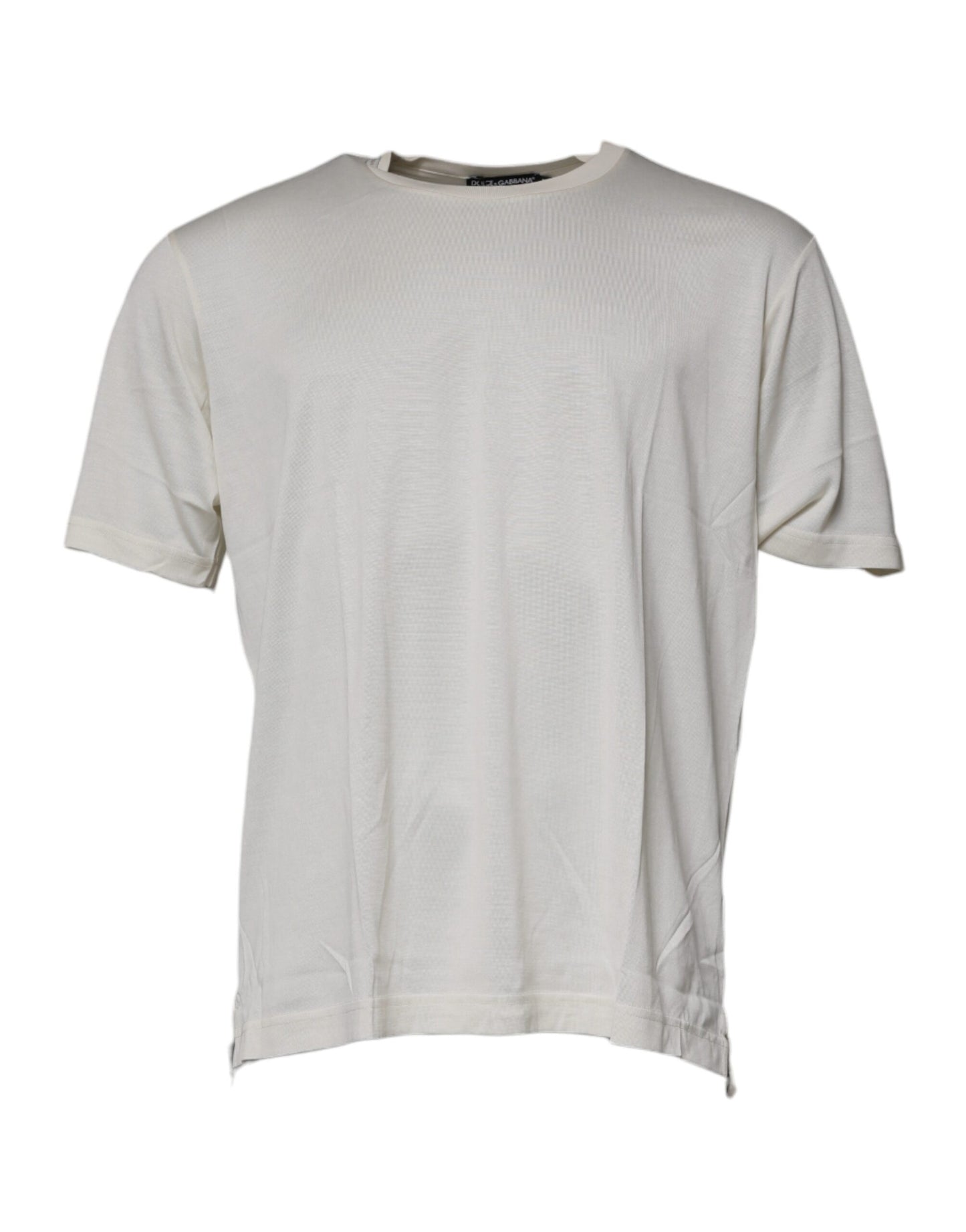 Dolce & Gabbana Off White Crew Neck Short Sleeve T-shirt by Dolce & Gabbana