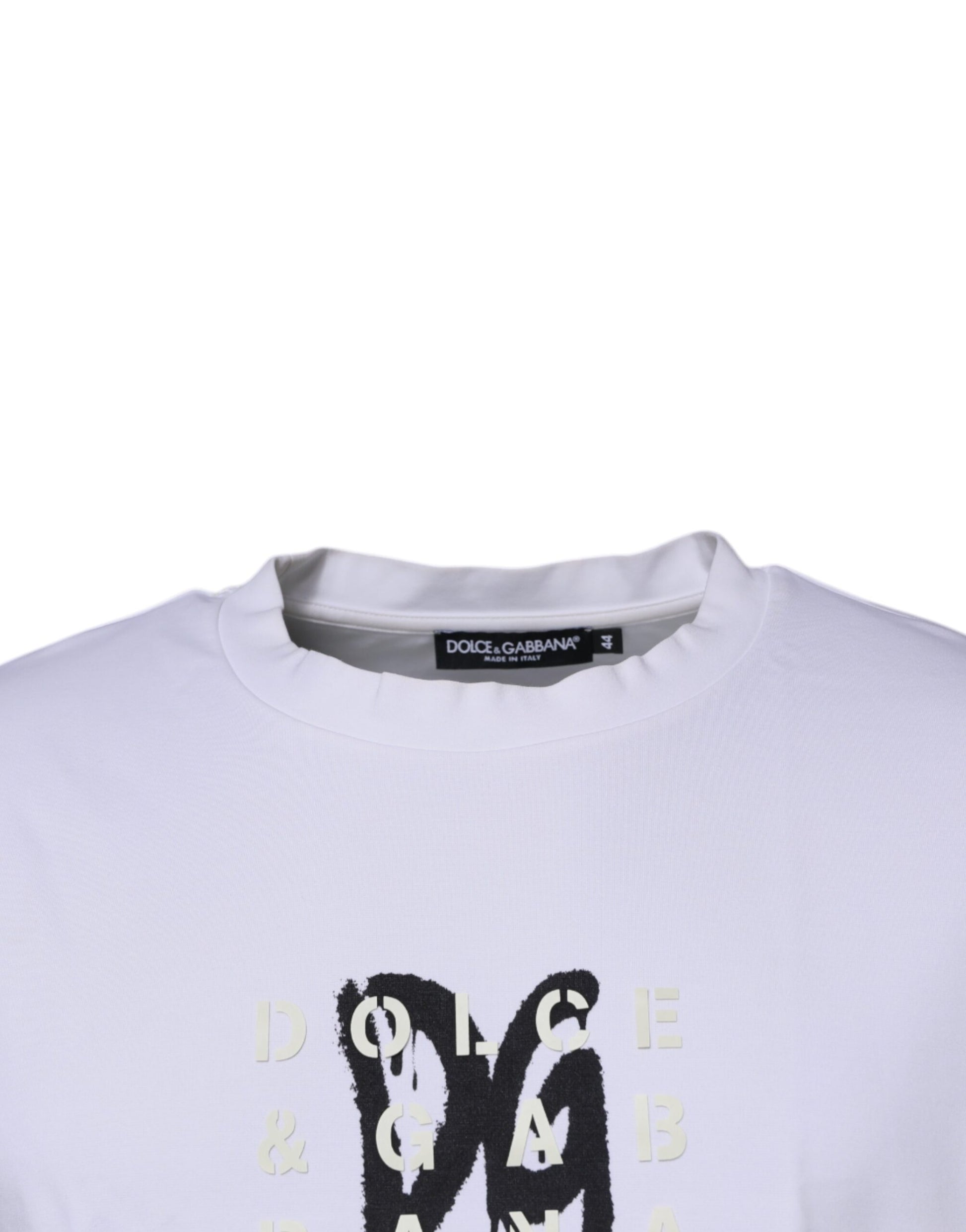Dolce & Gabbana White DG Logo Crew Neck Short Sleeve T-shirt by Dolce & Gabbana