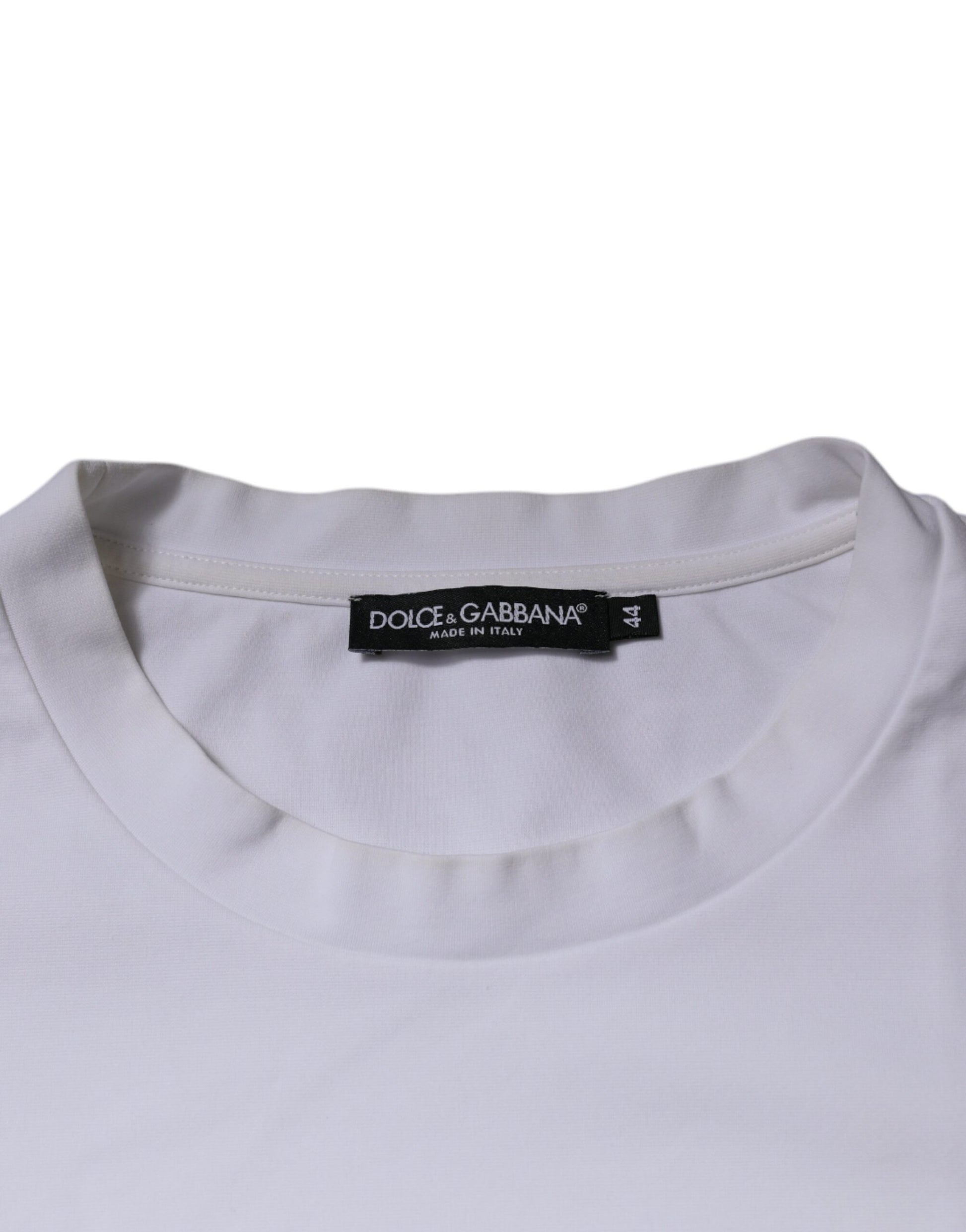 Dolce & Gabbana White DG Logo Crew Neck Short Sleeve T-shirt by Dolce & Gabbana