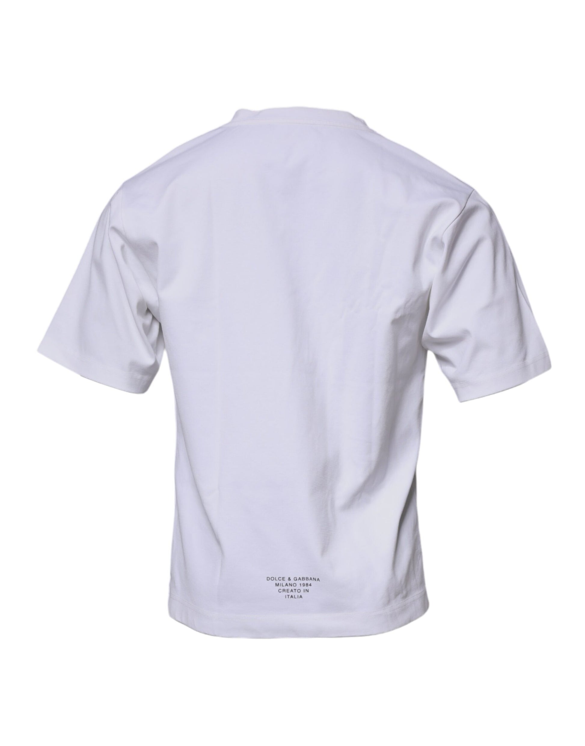 Dolce & Gabbana White DG Logo Crew Neck Short Sleeve T-shirt by Dolce & Gabbana