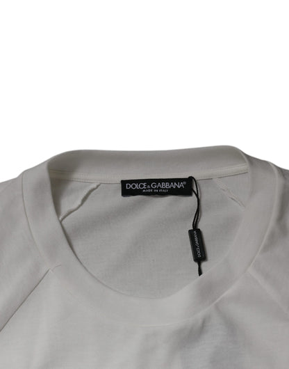 Dolce & Gabbana White DG Sport Crew Neck Short Sleeve T-shirt by Dolce & Gabbana