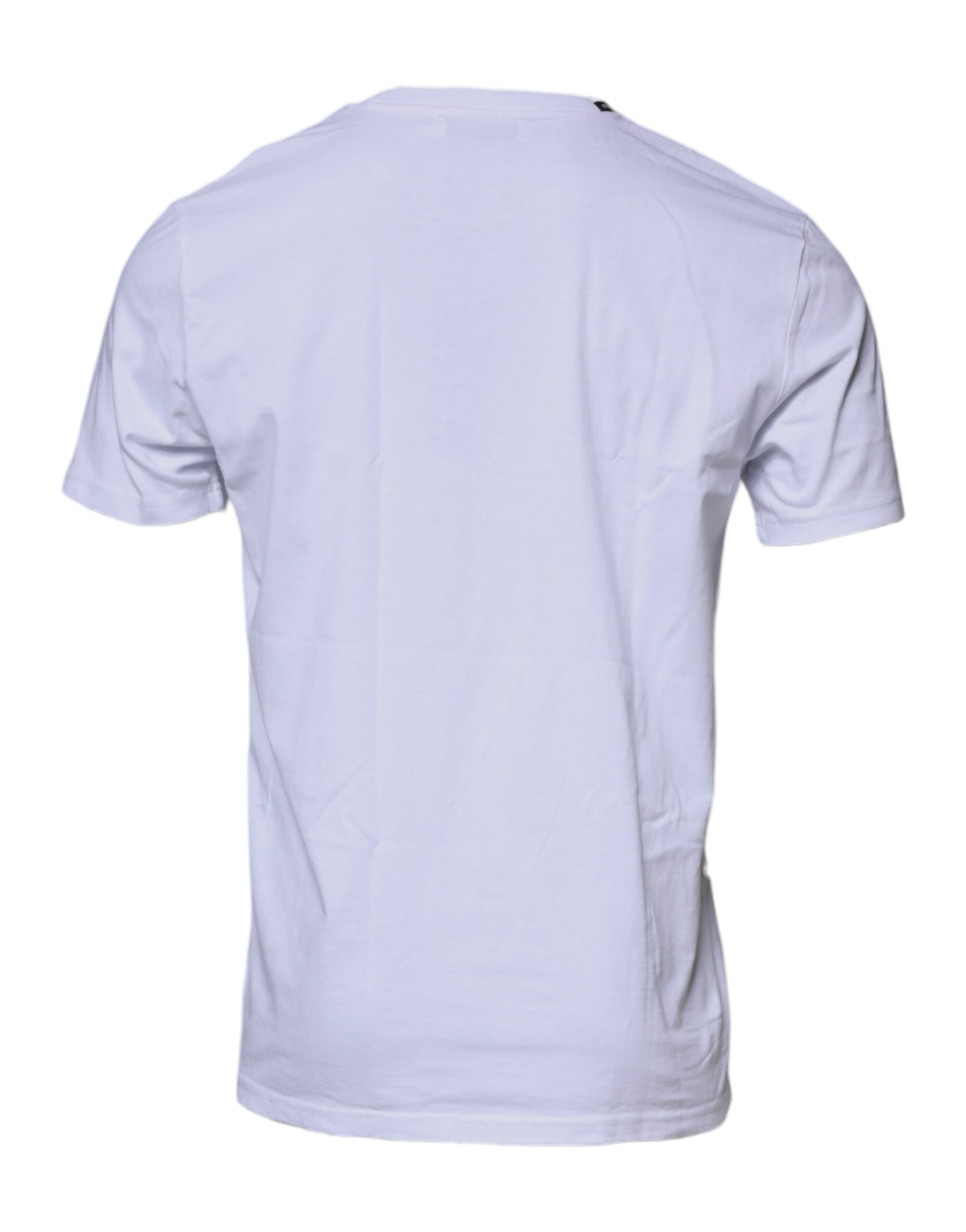 Dolce & Gabbana White Red Leopard Cotton Crew Neck T-shirt by Dolce & Gabbana