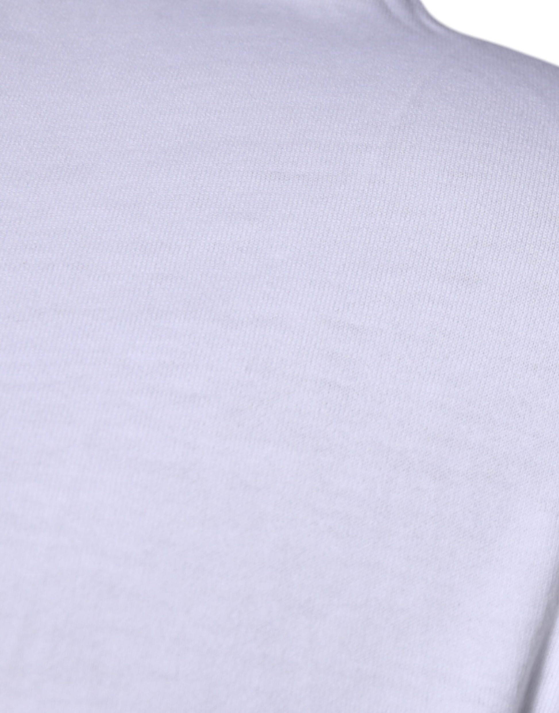 Dolce & Gabbana White DG Embroidery Cotton Crew Neck T-shirt by Dolce & Gabbana